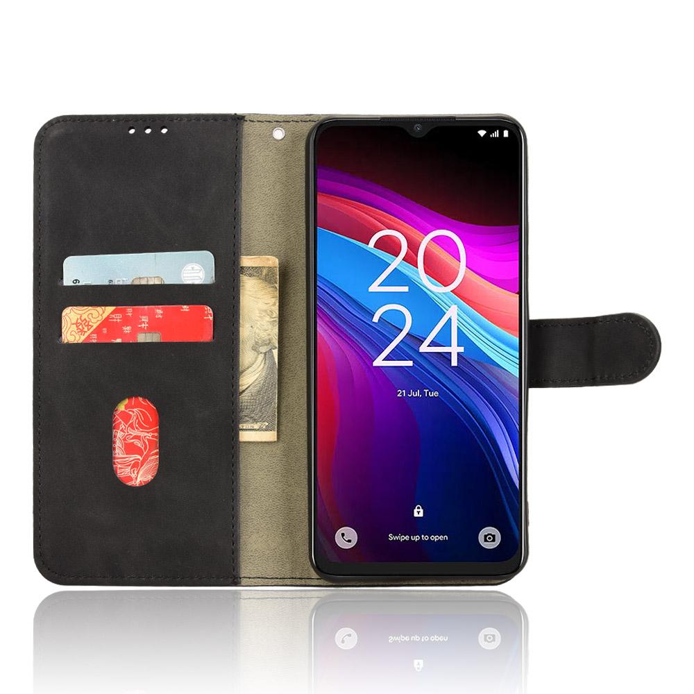 Für TCL 503 Lederhülle Skin-Feel Anti-Drop Brieftasche Klapphülle