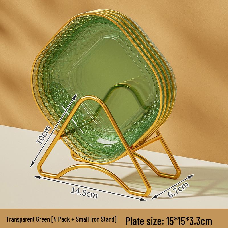 Luxury Plastic Bone Dish: Versatile Small Plate for Snacks, Fruits, Residue Storage, and Stir-Fry.