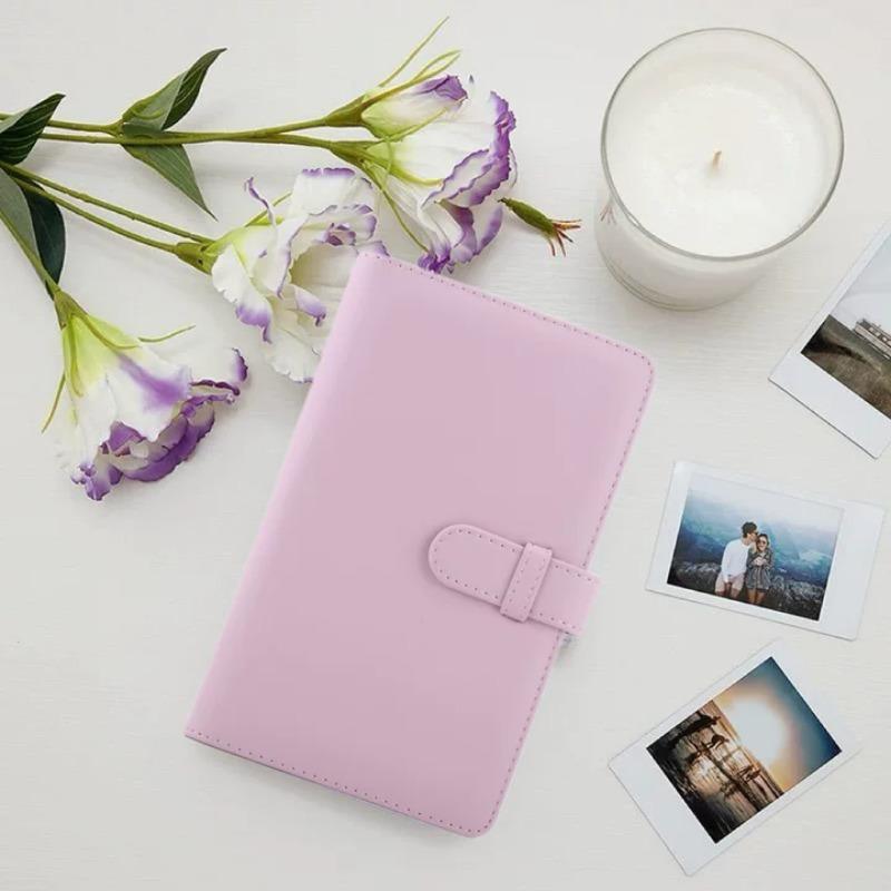 108 Pockets Photo Album Film Camera 3 Inch Photo Paper PU Leather Storage Case Stamp Collection for Film Camera Bag