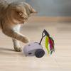 Turbo Tail Cat Toy Interactive Cat Mouse Toy USB Rechargeable Automatic Moving Teaser Toy for Indoor Cats