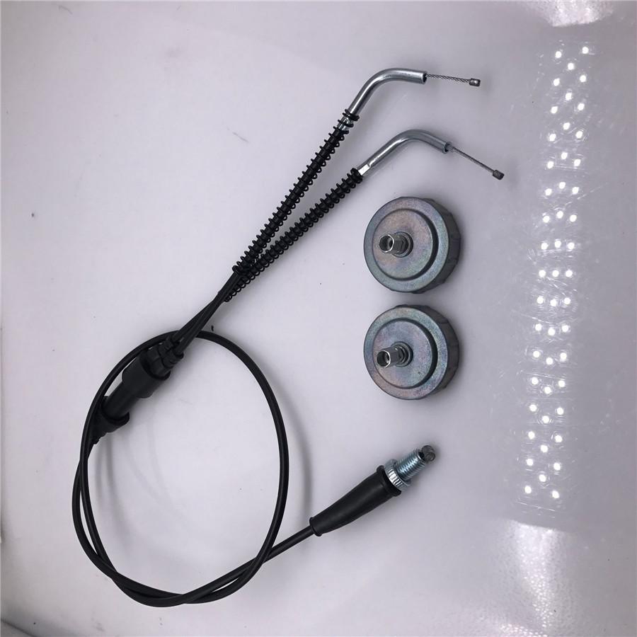 Throttle Cable with Carburetor Caps Kit For Yamaha YFZ350 Banshee 350 1987-2006