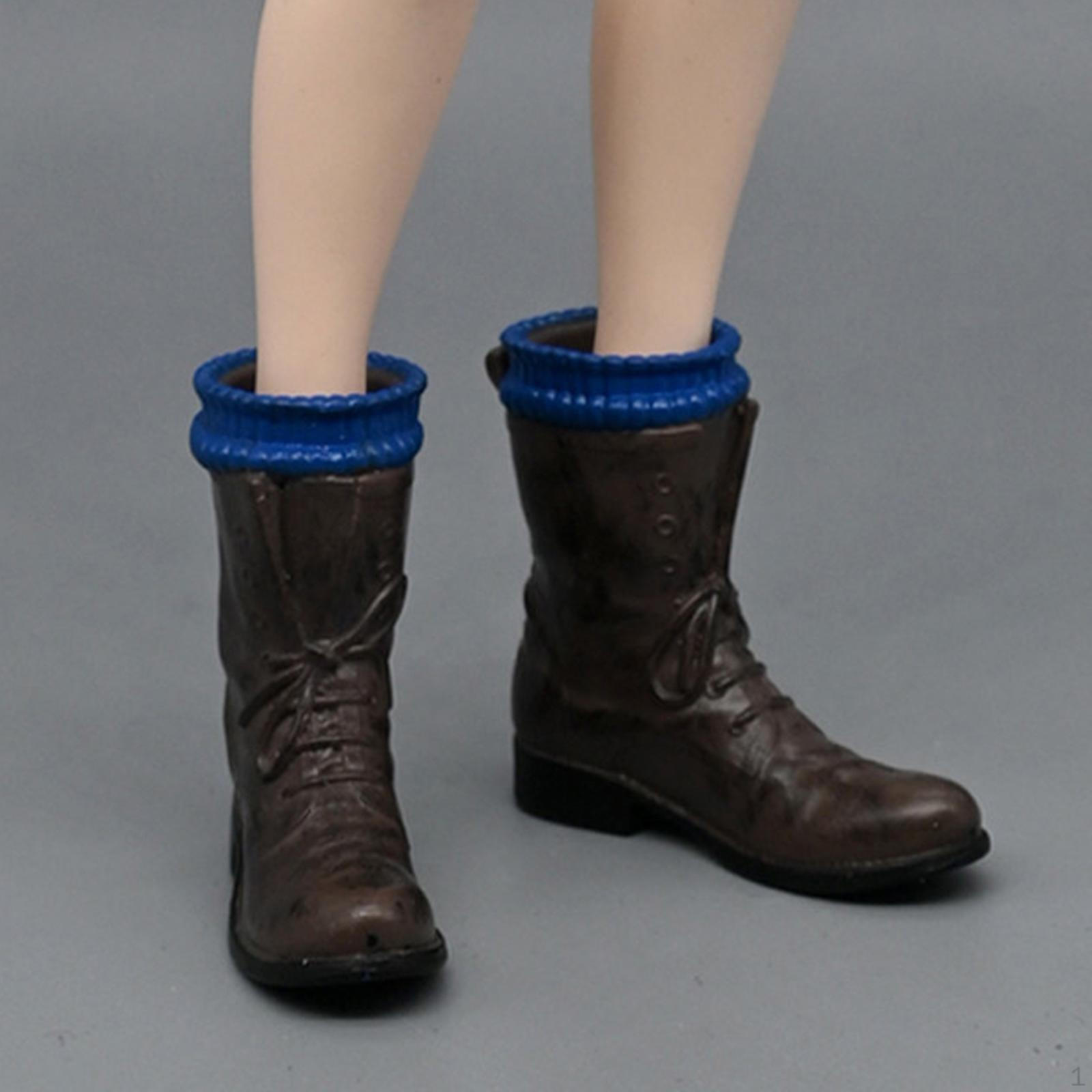 

1/6 Scale Action Figure Shoes Dress up Boots Mini Stylish Doll Costume Accessories Miniature Model