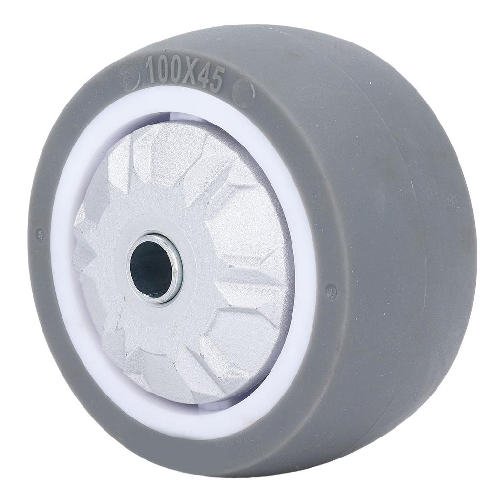 TPR Rubber Caster 4in Heavy Duty Wear Resistant Silent Tire Wheel Replacement for Hand Trucks Dolly 