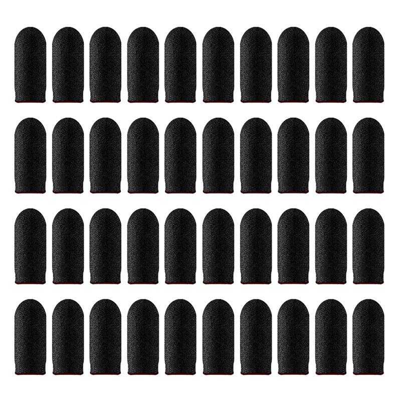 20pair 40pcs Fingertips For Game PUBG Mobile Anti Slip Finger Glove Game Controller Finger Sleeve For Touch Screen Mobile Gaming