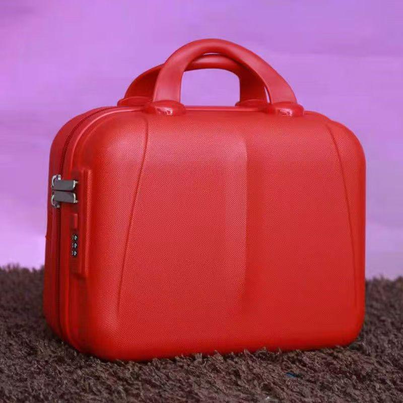 Compact 14" Carry-On & 16" Makeup Case with Lock – Ideal for Women Travelers