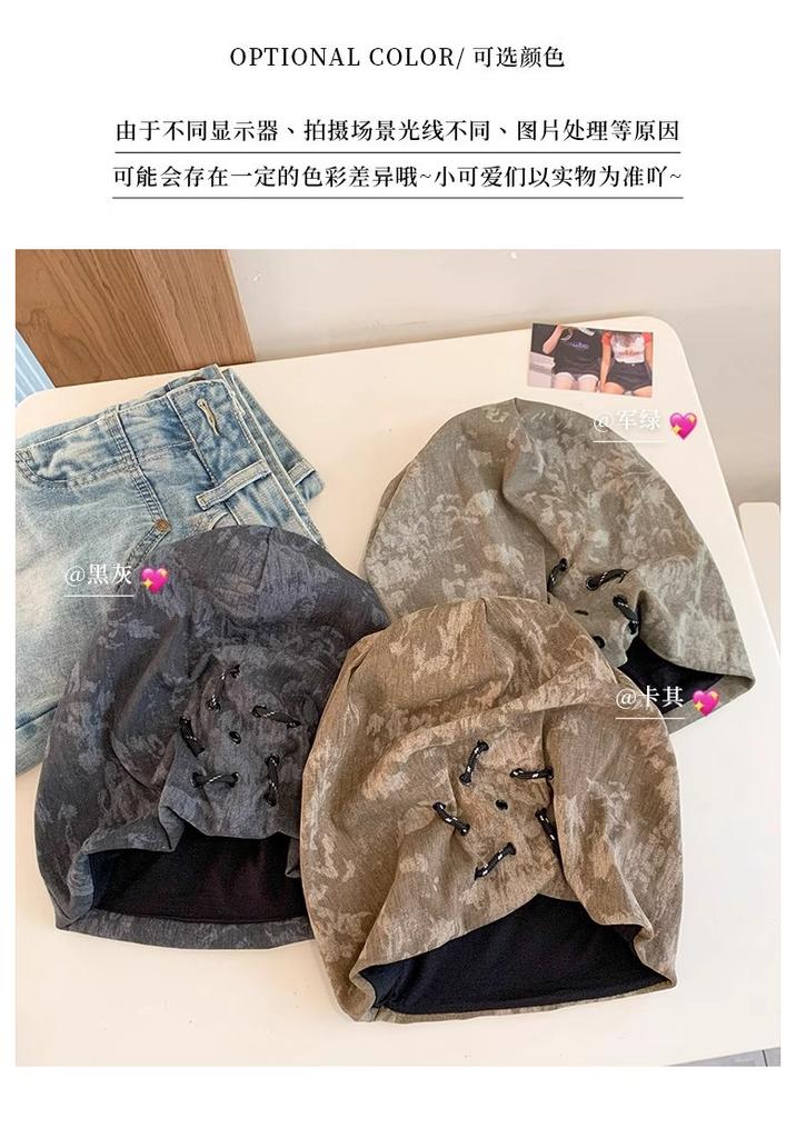 American vintage wasteland style pile hat for women, spring-autumn niche design pullover, sweater hat, face-flattering small bun hat for men