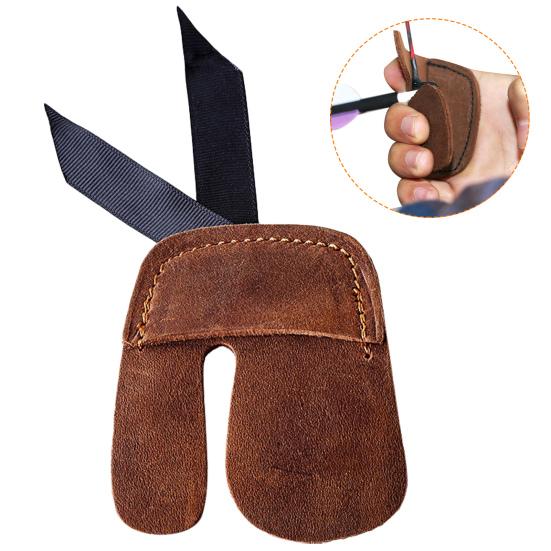 Thickened Archery Finger Guard-4Pcs Finger Tabs-Youth & Adult Or