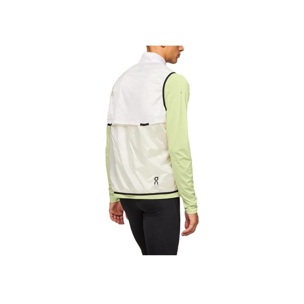 Gilet Antivento Color Block Comodo alla Moda Caldo Gilet da Corsa Uomo Gilet Bianco 1MD10480462