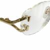 Great Cartier Glasses 2C decor Two Point Rimless gold mens Used
