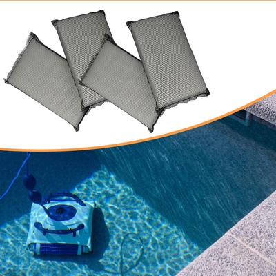 4x Robotisk poolrengöringsdynor Ersättning 24cmx16cm Reservdelar för rengöringsmaskin Återanvändbar Hög