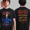 AC DC Band Concert Summer 2025 Europe Tour Poster Classic Men's and Women's T-shirt Parent-child Printed Short Sleeve