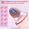 Brustwarzen-Sauger Saug-Stimulator Massagegerät für Frauen Brustvibrator Rotierende Vakuumpumpe Saugbecher Sexspielzeug Weiblicher Masturbator