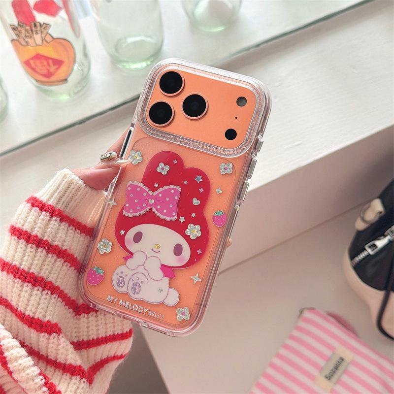 

Colorful Cartoon Flowers iPhone Case for iPhone 17, 16 Pro Max, 15, 14 – Women s Strawberry Melody Design iPhone 14 Pro Max