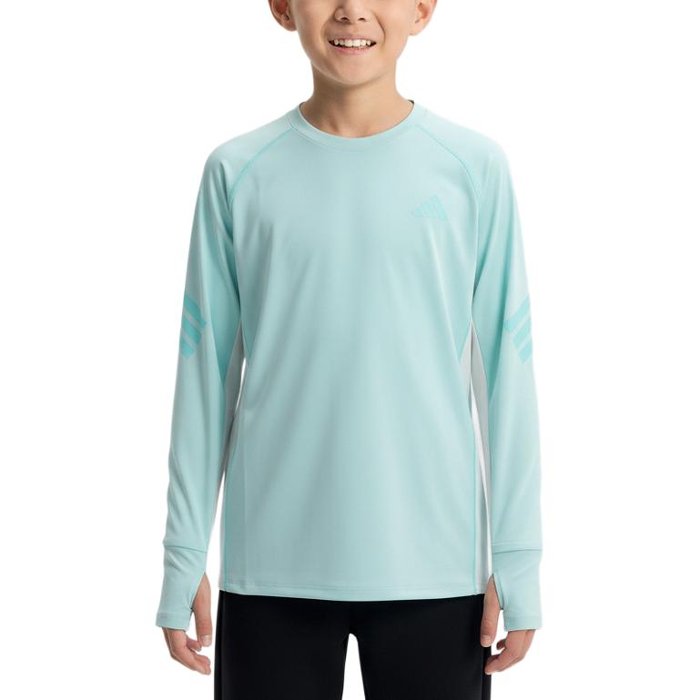 Adidas Color Block Round Neck Pullover Long Sleeve T-Shirt Kids tops KG5965 140