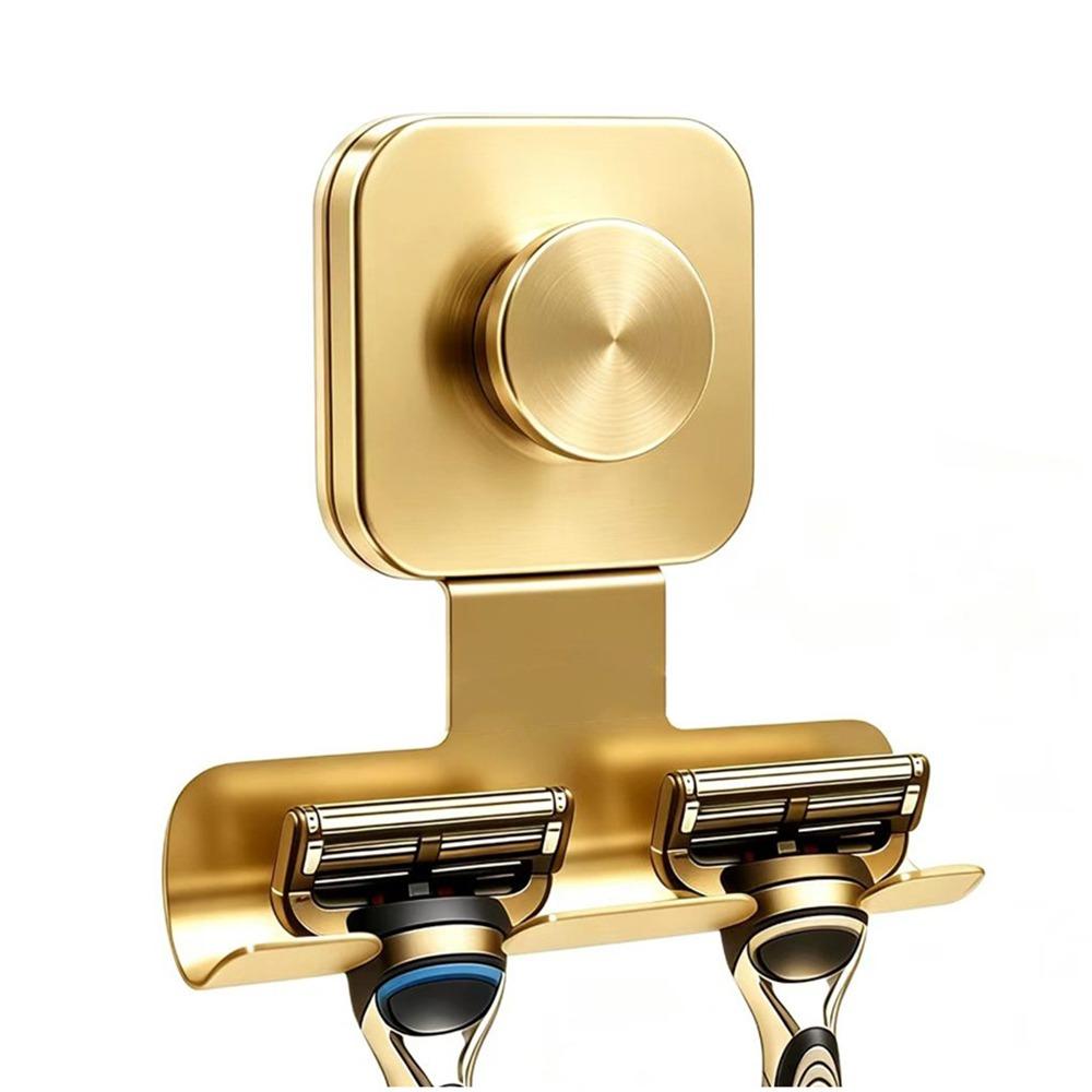 Square Suction Cup Razor Holder Removable Bathroom Shaver Hanger  Bathroom Wall Mount