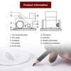 Pencil Hardness Pencil Hardness Tester for Measuring Coating Hardness Mitsubishi Pencils Tester, 500g/750g/1000g, 3-in-1, (17 (6B-9H))