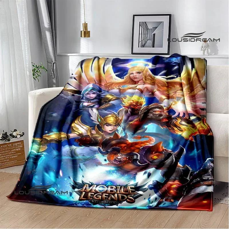 Mobile Legends Bang Bang Cartoon Printed Blankets Fashion Warm Flange Blanket Home Travel Blanket Bed Linings Birthday Gift