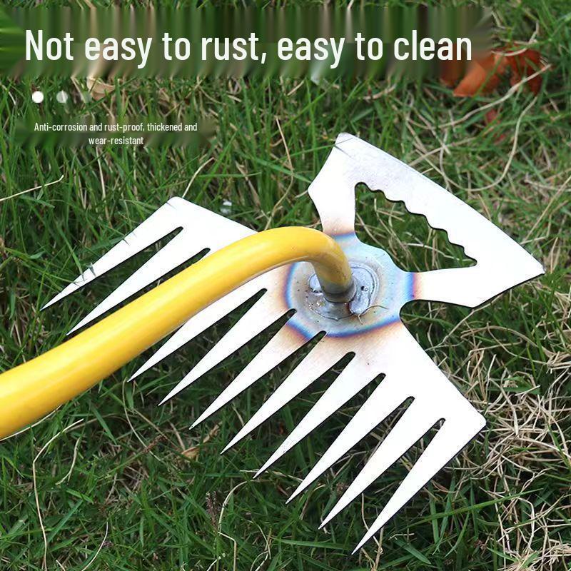 Manganese Steel Handheld Gardening Tool for Root Removal and Soil Loosening