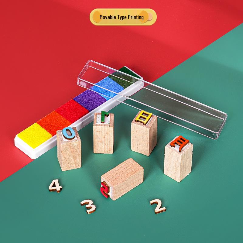 Movable Type Printing DIY Kit for Kids - STEAM Education Material