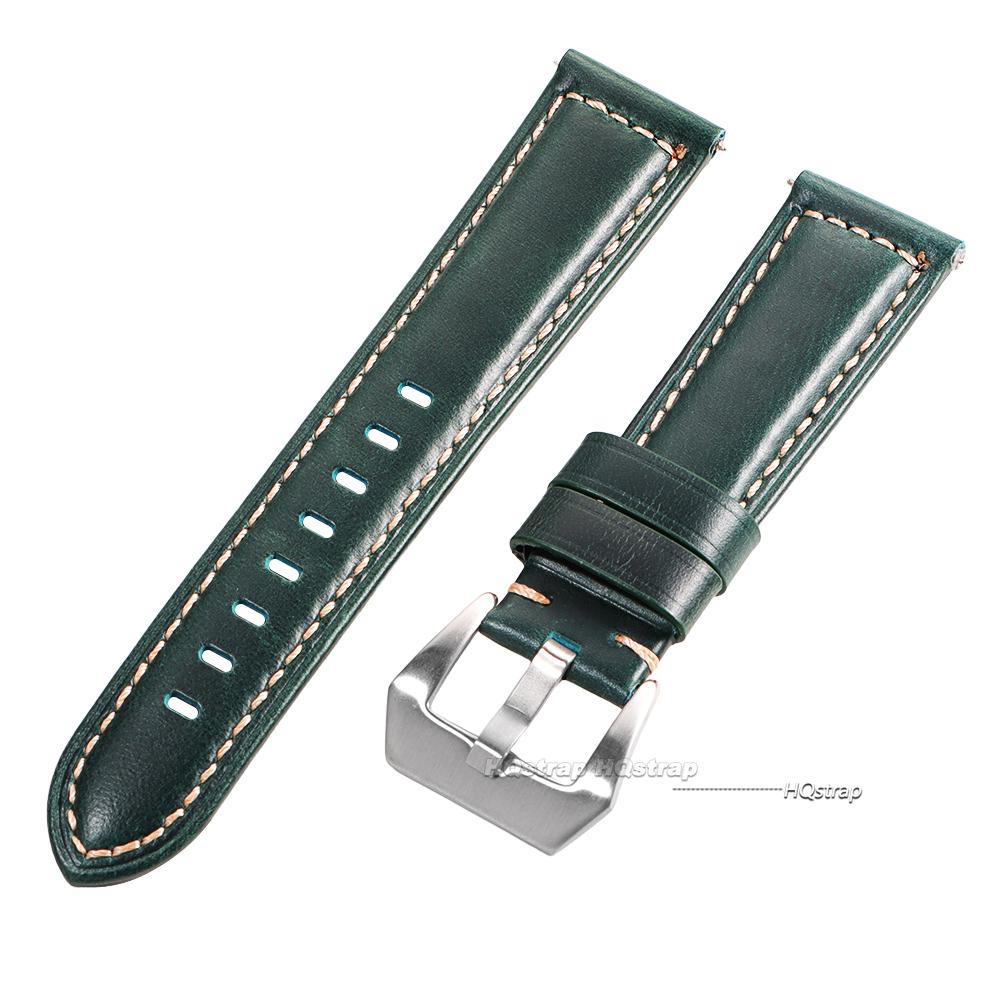 Echtes Kalbsleder Armband 20mm 22mm 24mm 26mm für Panerai Ersatzgürtel Lederarmband für Galaxy Watch 6 5 Zubehör