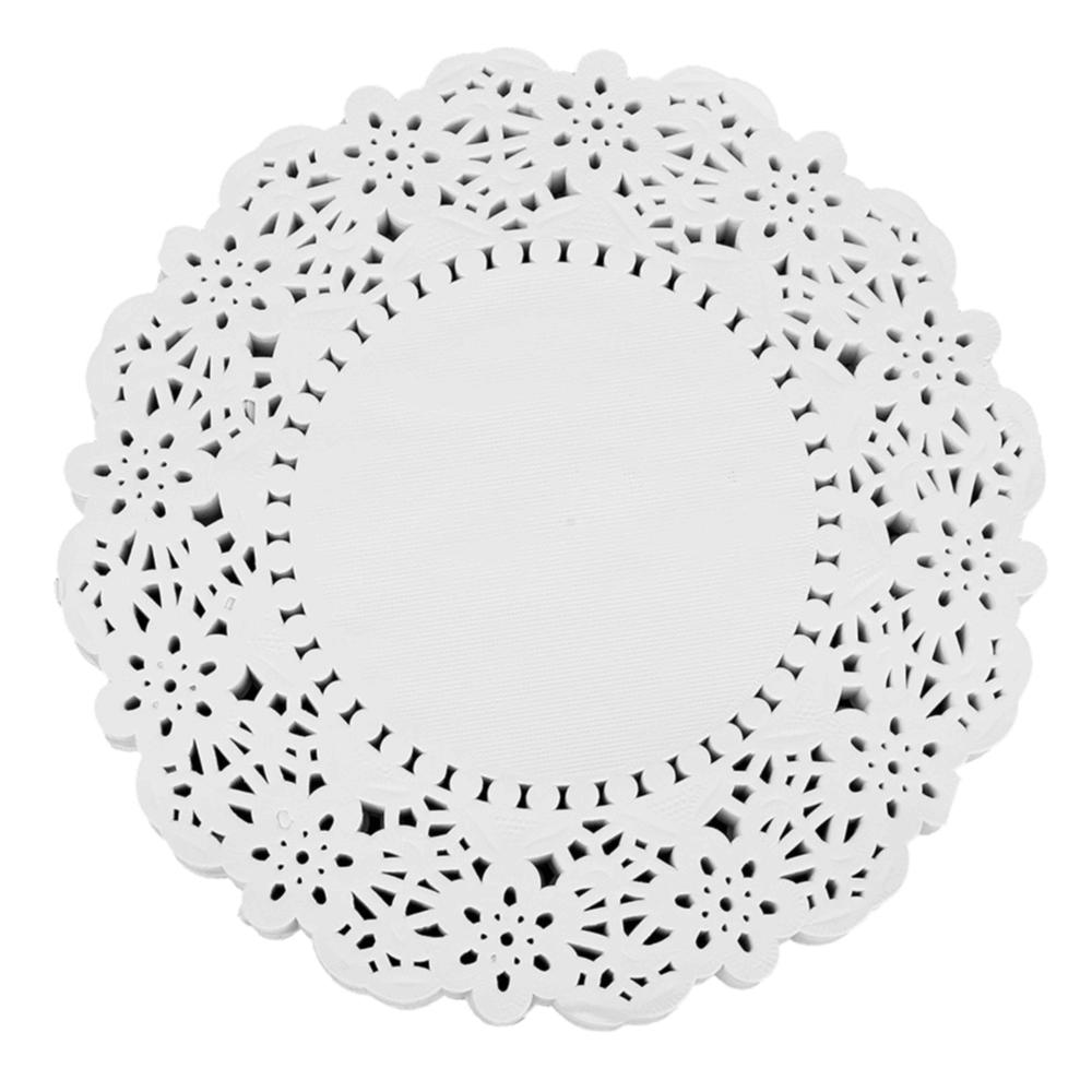 150pcs Round Disposable Paper Doilies White Decorative Paper Placemats Wedding Birthday