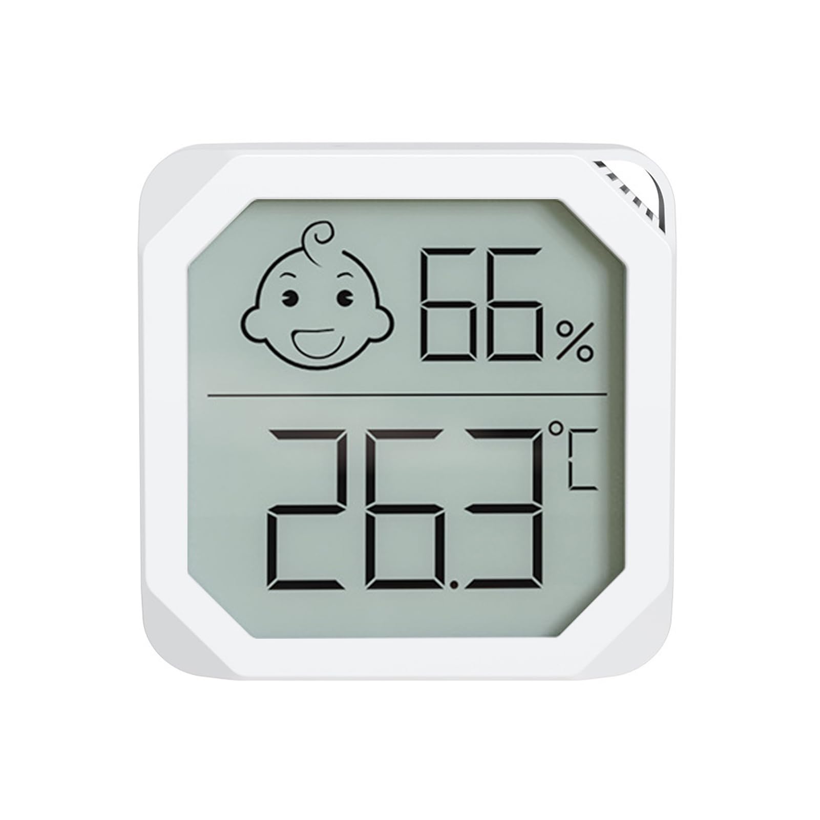 

in Elegirme Thermometer and Small LCD Digital Mini Thermometer and Indoor and Comfort Heatstroke 41x41mm Comes with Easy to Compact [New 2025] белый