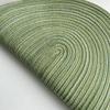 Inyahome-Oval Braided Nordic Placemats, Table Decor Mats for Dining Tables, Natural Woven, Heat Resistant, Outdoor and Indoor