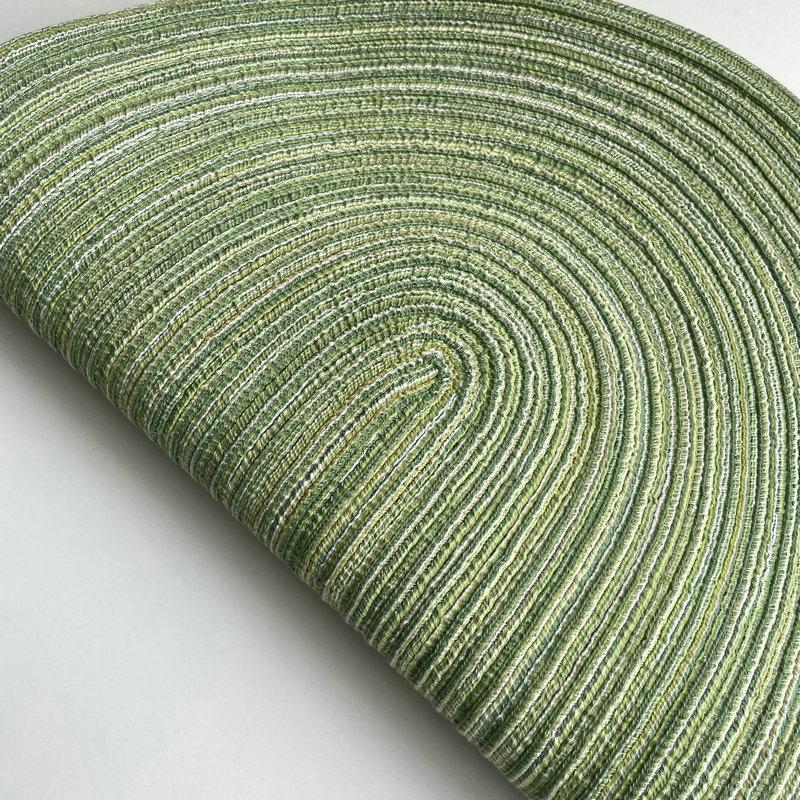 Inyahome-Oval Braided Nordic Placemats, Table Decor Mats for Dining Tables, Natural Woven, Heat Resistant, Outdoor and Indoor