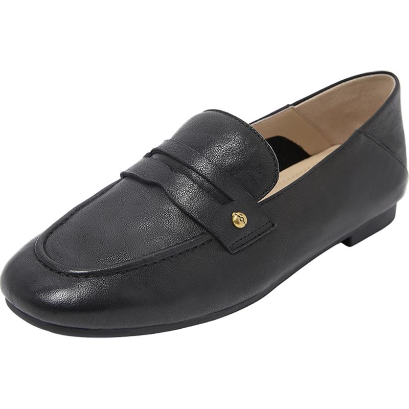 Women s Lambskin Low-Heel Loafers 38