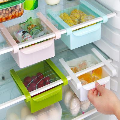 Slide Küche Kühlschrank Gefrierschrank Raum Organizer Lagerung Rack Regal Halter