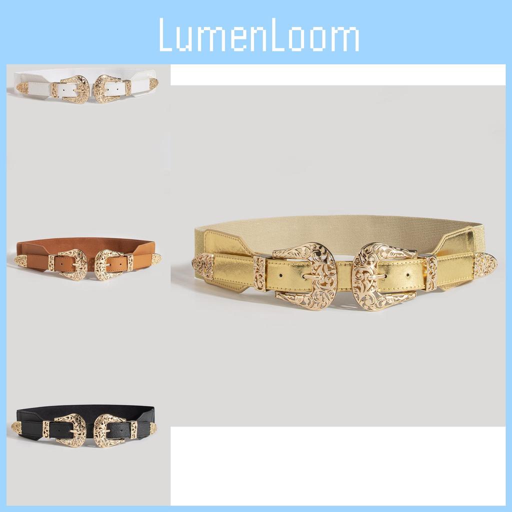 Denim Waist Belt With Metal Buckle Adjustable Buckle For Women Fashion Accessories