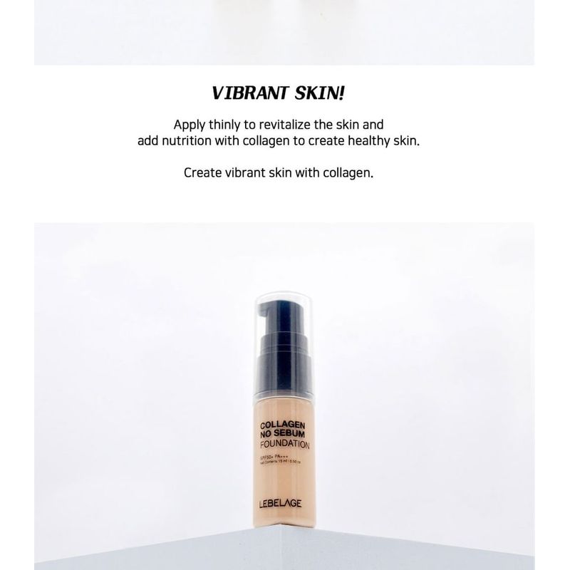 LEBELAGE - Collagen No Sebum Foundation Mini - 3 Farben