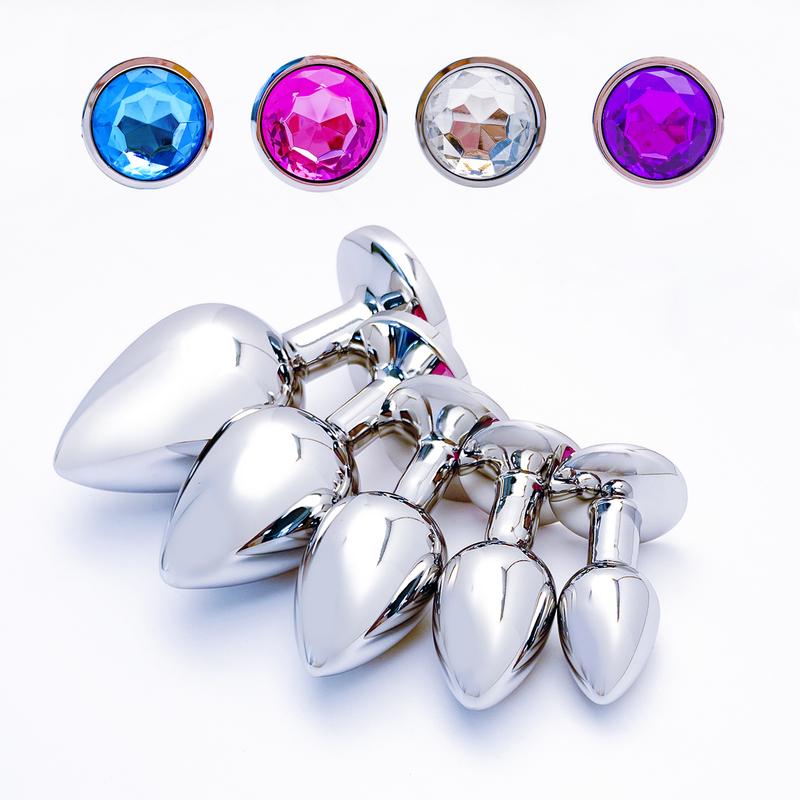 Metal Anal Plug for Women Men Couples Butt Plug Butt Toy Dildo Adult Game Masturbator Anal Diamond Sex Toy for Adult Products