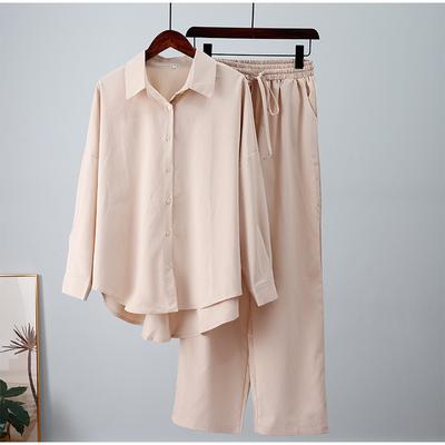 2 τμχ/Σετ Φθινοπωρινά Παντελόνια Μπλούζας Fabulous Cardigan μονόχρωμα καθημερινά ρούχα