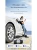 150W Dual Cylinder Car Air Pump - Automatic Stop High-Pressure Inflatable for Tires