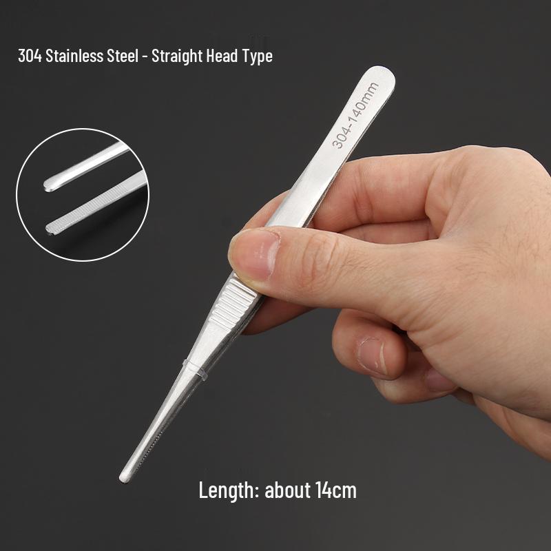 Extra Long Stainless Steel Tweezers for Aquatic Plants and Turtle Feeding