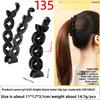 Banana Hairpin Ponytail Twist Vertical Clip Elegant Back of The Head Shows Hair VolumeHeadwear