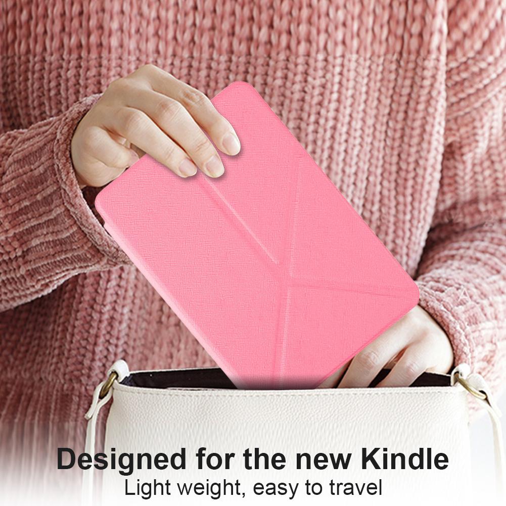 Origami Standing Shell Cover with Magnetic PC Back Cover Ebook Case Waterproof for Kindle Paperwhite 12th Gen 2025 Released 7In