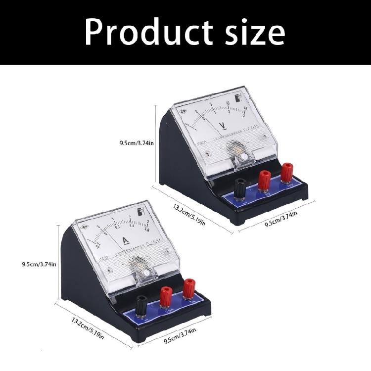 Practical D C Ampere Meter Light Weight Simple Connection Terminals For Various Circuit Test Double Scale Analog Ammeter