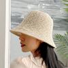 Summer Hat Sun Protection and Sunshade Hat Hollowed Out Sun Hat Spring and Autumn Woven Fisherman Hat