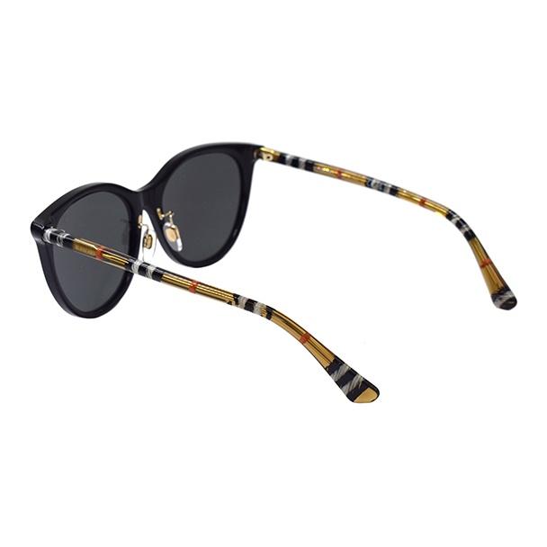 Burberry New Season Checkered Series Round Sunglasses Women Sunglasses Black B4464-D-4161-87