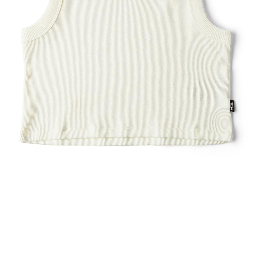 Vans Solid Color Round Neck Comfortable Sleeveless Vest Women tops Off-White VN000G3JFS8