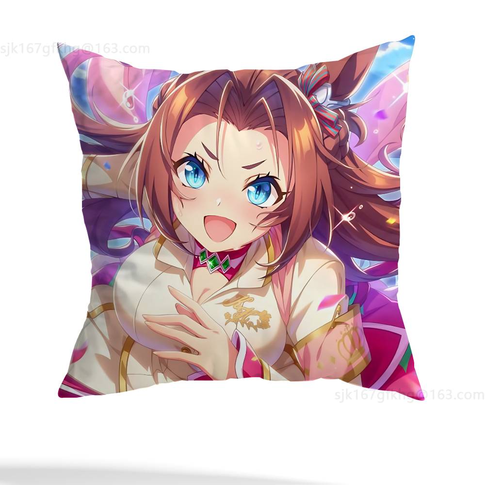 Umamusume Pretty Derby Pillowcase Casual Style Decoration, Suitable for Home Decoration (excluding Pillow Core)