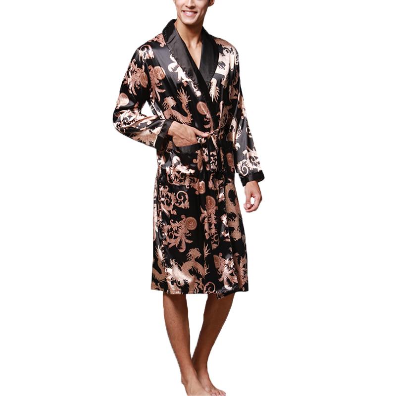 Anyap Mens Cool Dragon Print Flannel Pajamas Warm Bathrobe Long Robe Anyap Mens Cool Dragon Print Flannel Pajamas Warm Bathrobe Long Robe