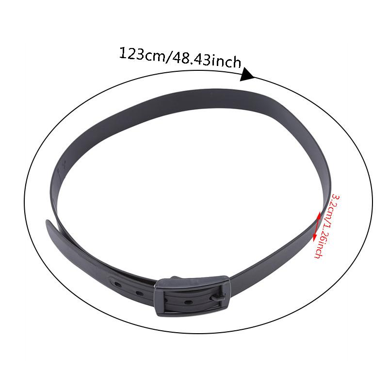 Fashionable Plastic Belt, Caramel Color Multicolor Silicone Rubber Leather Belt, Smooth Buckle For Women Men Adjustable