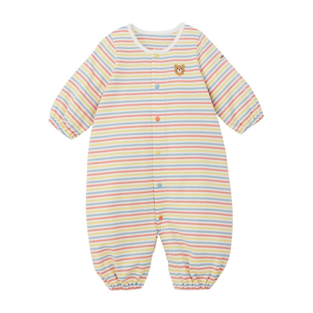 MIKIHOUSE HOT BISCUITS Two-Way All-in-One, Boys' and Girls' Baby/Kids' Clothing, Multicolor, Size 50 (50-60cm), 70-2614-149