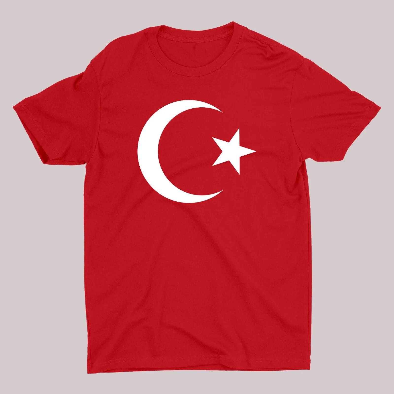 Turkish Flag T-Shirt: International Pride, Turkey-themed Unisex Moon Apparel Tee XL
