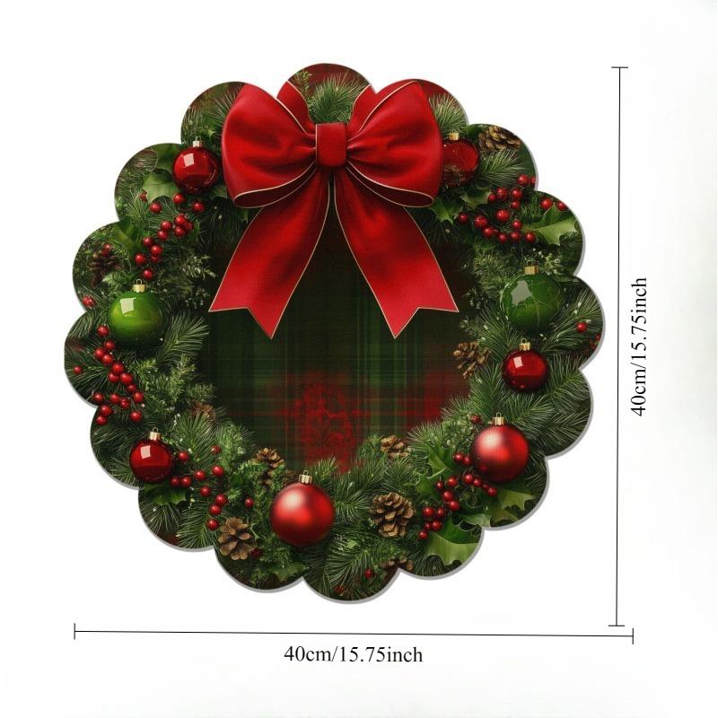 4pcs Christmas Desktop Water-absorbent Anti-slip Easy-to-clean Placemat Water-absorbent Dirty-resistant Coasters