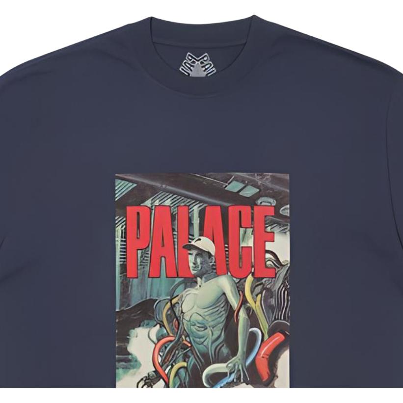 Palace Anime Character Letter Logo Print Crew Neck Short Sleeve T-Shirt Unisex T-Shirt P21TS175