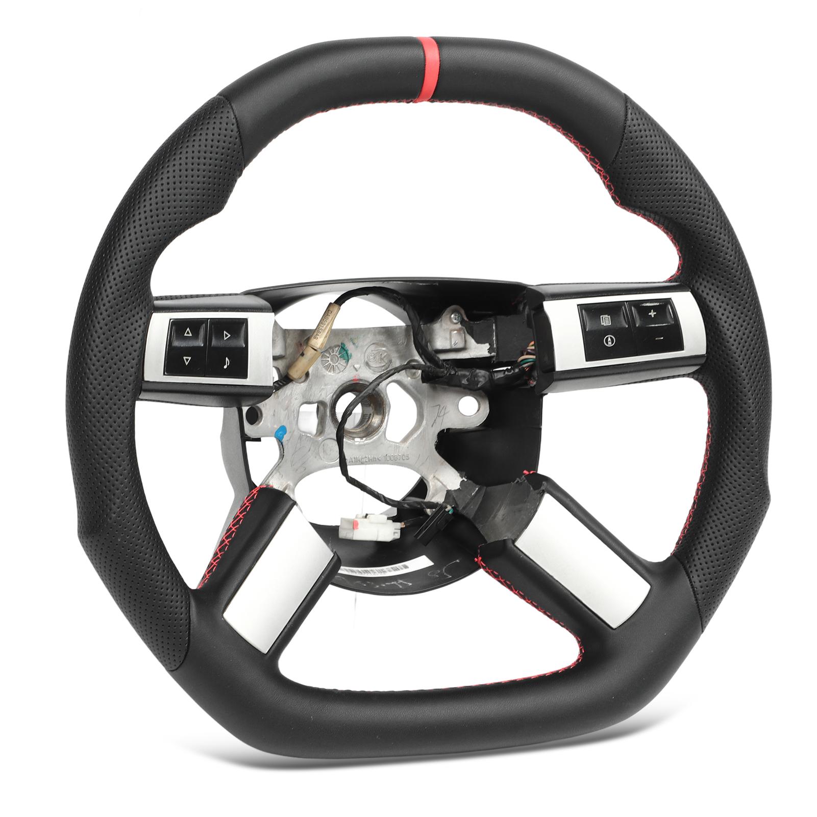 

Рулевое колесо из перфорированной кожи Nappa, гоночное, с плоским дном, тип D, с выступами для пальцев